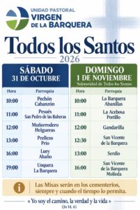 Lee más sobre el artículo Horarios misas- Todos los Santos